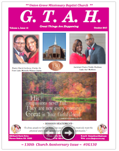 Latest G.T.A.H. Newsletter